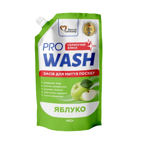 Засіб для миття посуду 460гр Стигле яблуко (дой-пак) ProWash 2К Житомир