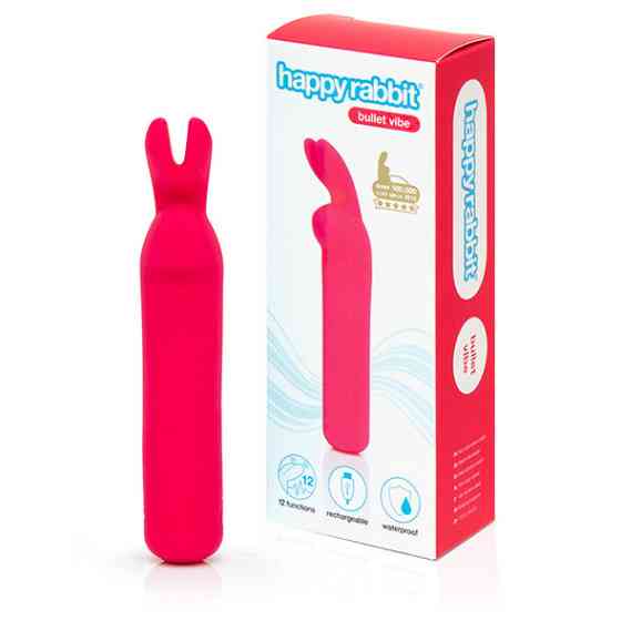Міні вібратор Happy Rabbit Rechargeable Bullet Pink Sex Aura Київ