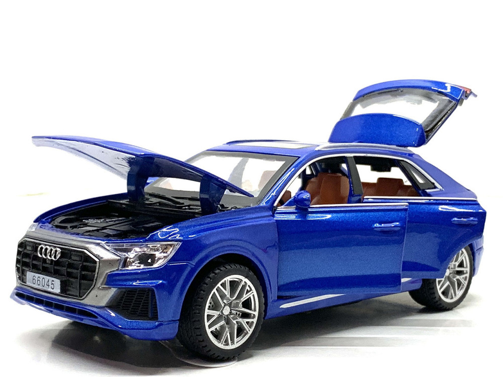 Машина Автосвіт Audi q8 інерційна відкриваються двері капот багажник 16см Синій (AP-1824) Чернигов - изображение 9