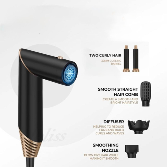 Б/В Стайлер для волосся 5-в-1 Air Hair Styler, аеродинамічний фен-стайлер, іонізація, дифузор, концентратор, для сушіння та уклада Київ