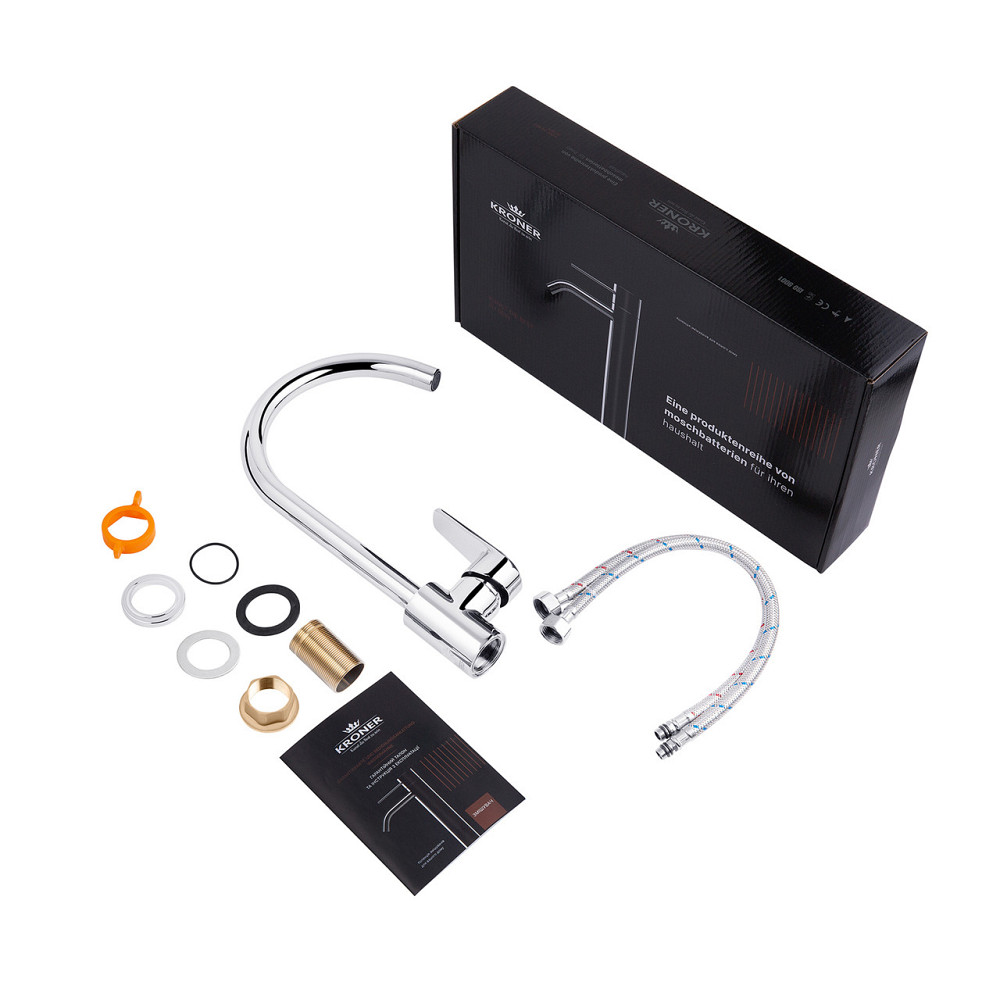 Змішувач для кухні Kroner KRP Brocken - C030 хром Київ - фото 9