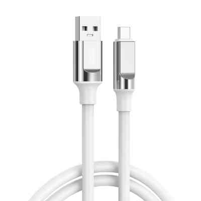 Дата кабель USB 2.0 AM to USB-C 1.0m 6A silicone white XO (NB251_C_White) Вінниця