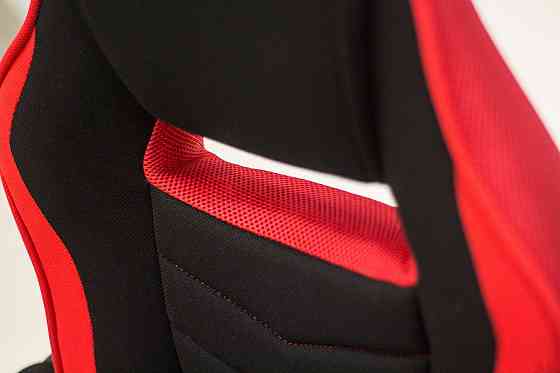 Крісло поворотне CAMARO чорне/червоне Киев