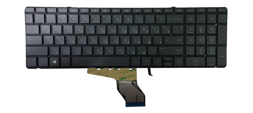 Клавиатура для ноутбука HP Spectre X360 (15-CH) (Black) с подсветкой (Light), RU Вінниця - фото 1