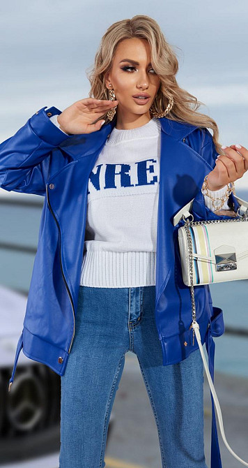 Шкіряна куртка OVERSIZE Київ - фото 3