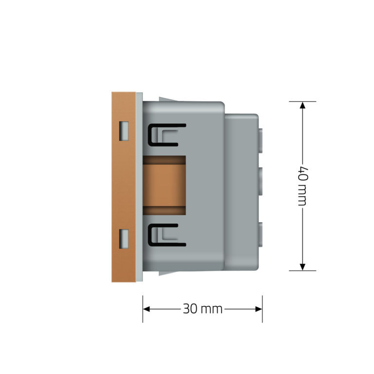 Електрична розетка LIVOLO, золота, 16А 250В, з заземленням і захисними шторками, модуль без рамки (VL-FCTC16A-2AP) Коломыя - изображение 7