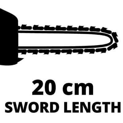 Цепная пила Einhell висоторіз GC-EC 7520 T, 750 Вт, шина 20 см, 178-257 см (4501240) Винница