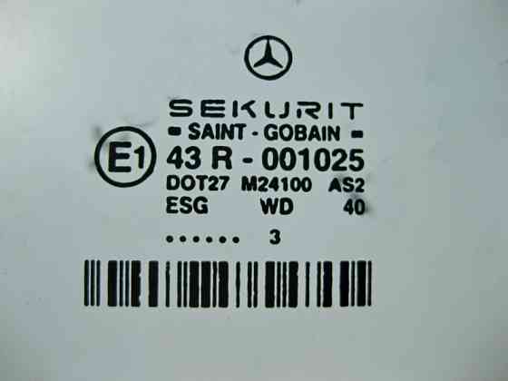 Mercedes-Benz  A2117350210 43R-001025 Скло зелене задніх правих дверей E-Class W211 elegance Одесса