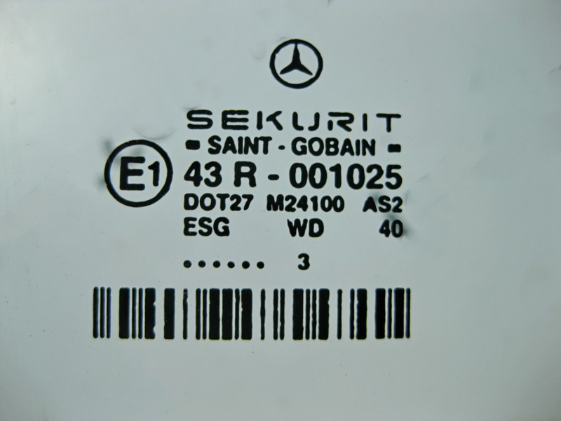 Mercedes-Benz  A2117350210 43R-001025 Скло зелене задніх правих дверей E-Class W211 elegance Одесса - изображение 2