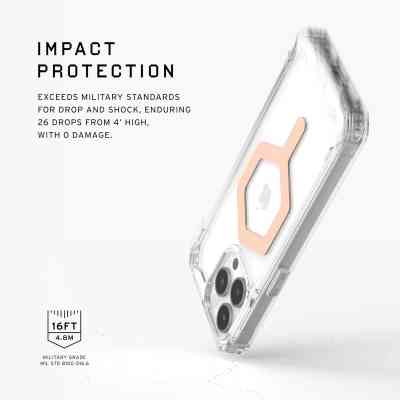 Чохол до мобільного телефона UAG iPhone 15 Pro Max Plyo Magsafe Ice/Rose Gold (114305114348) Вінниця