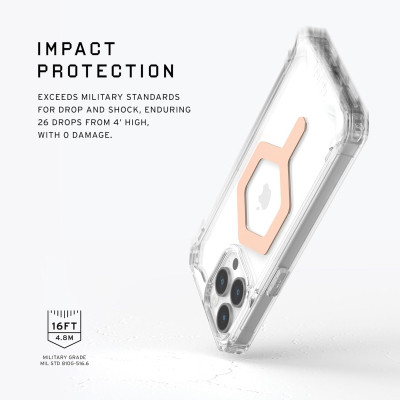 Чохол до мобільного телефона UAG iPhone 15 Pro Max Plyo Magsafe Ice/Rose Gold (114305114348) Вінниця - фото 5