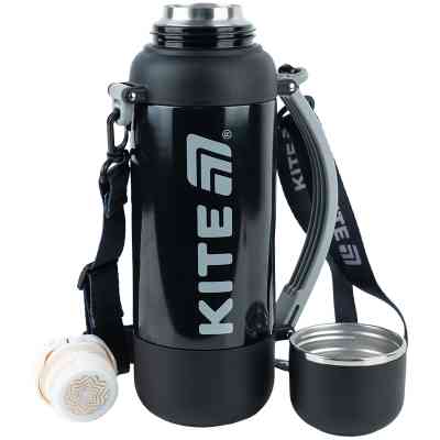 Термос Kite 1200 мл, чорний (K25-1225-1) Вінниця