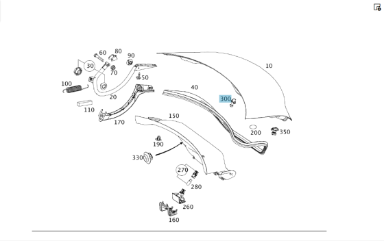 Mercedes-Benz  A2077500089 Упор кришки багажника E-Class Coupe C207 E-class Cabriolet A207 CLA C117 S-class Coupe C217 Одеса