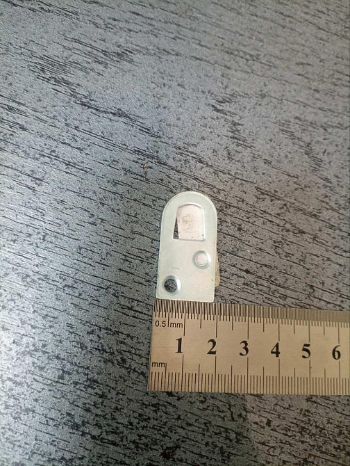 Вушко для підвішування меблів  40х20мм, оцинк білий "Mark" Київ - фото 2