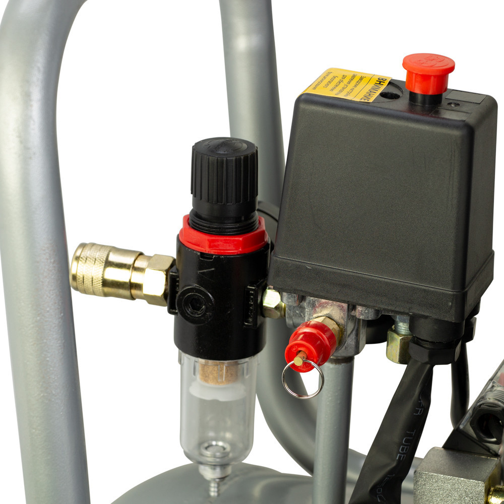 Компрессор четырехцилиндровый безмасляный 2.2кВт 1400об/мин 320л/мин 8бар 58дБ 50л SIGMA (7042551) Ровно - изображение 6