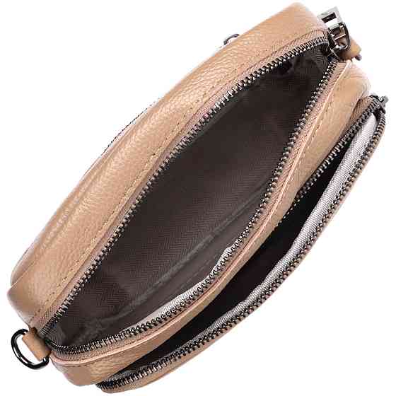 Жіноча сумка крос-боді з натуральної шкіри Vintage 22293 Бежева Київ