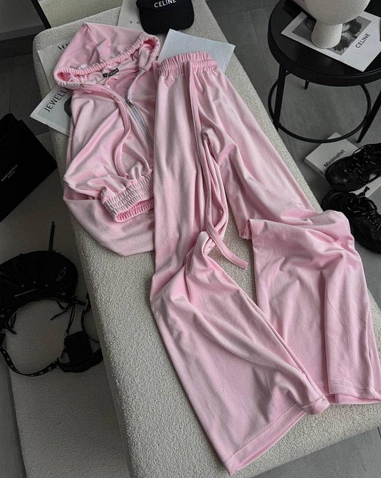 Жіночий повсякденний костюм з якісного велюра двійка Одеса - фото 4