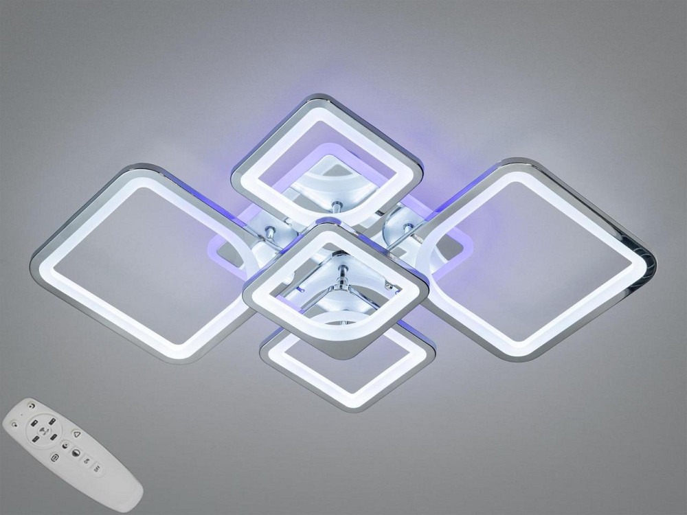 Люстра LED Diasha світодіодна з пультом та диммером 150W білий 12х50х75см Харків - фото 1