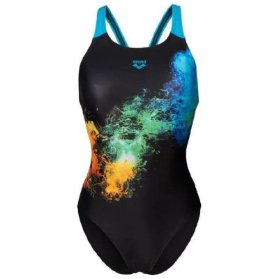 Купальник Arena Vibrant Swimsuit Swim Pro Back 008936-580 Чорний 40 (3468337504849) Вінниця - фото 6