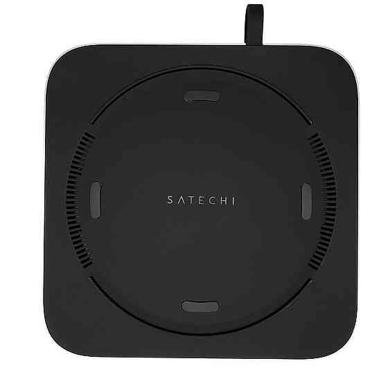 SATECHI док-станція для Mac mini, концентратор для M.2 SATA SSD, підставка для M1, M2, M2 Pro, Mac Studio, Type-C хаб, сріблястий Київ