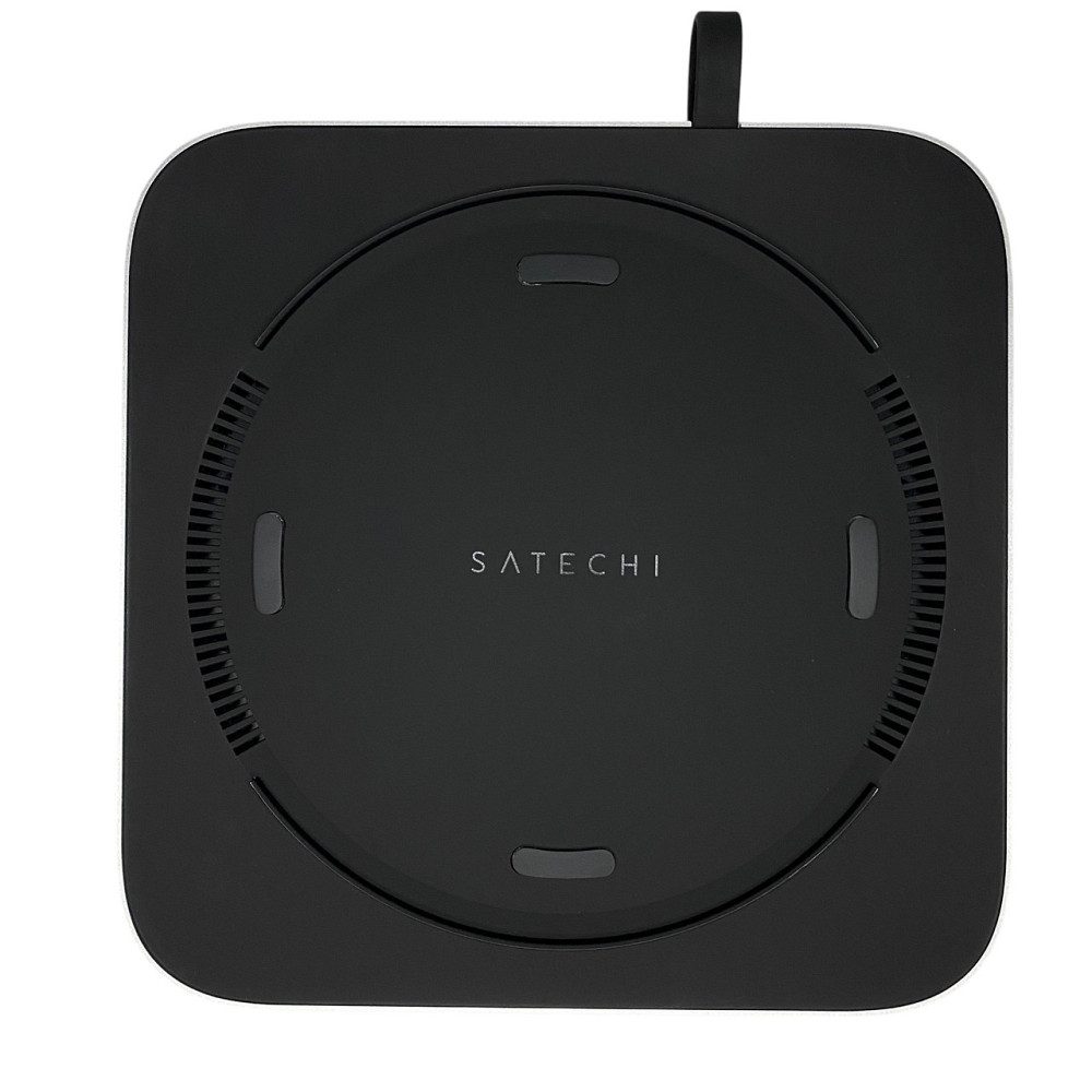 SATECHI док-станція для Mac mini, концентратор для M.2 SATA SSD, підставка для M1, M2, M2 Pro, Mac Studio, Type-C хаб, сріблястий Київ - фото 1