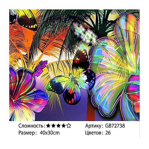 Алмазна мозаїка TK Group Яскраві метелики розмір 40х30см (GB72738) Чернігів - фото 1
