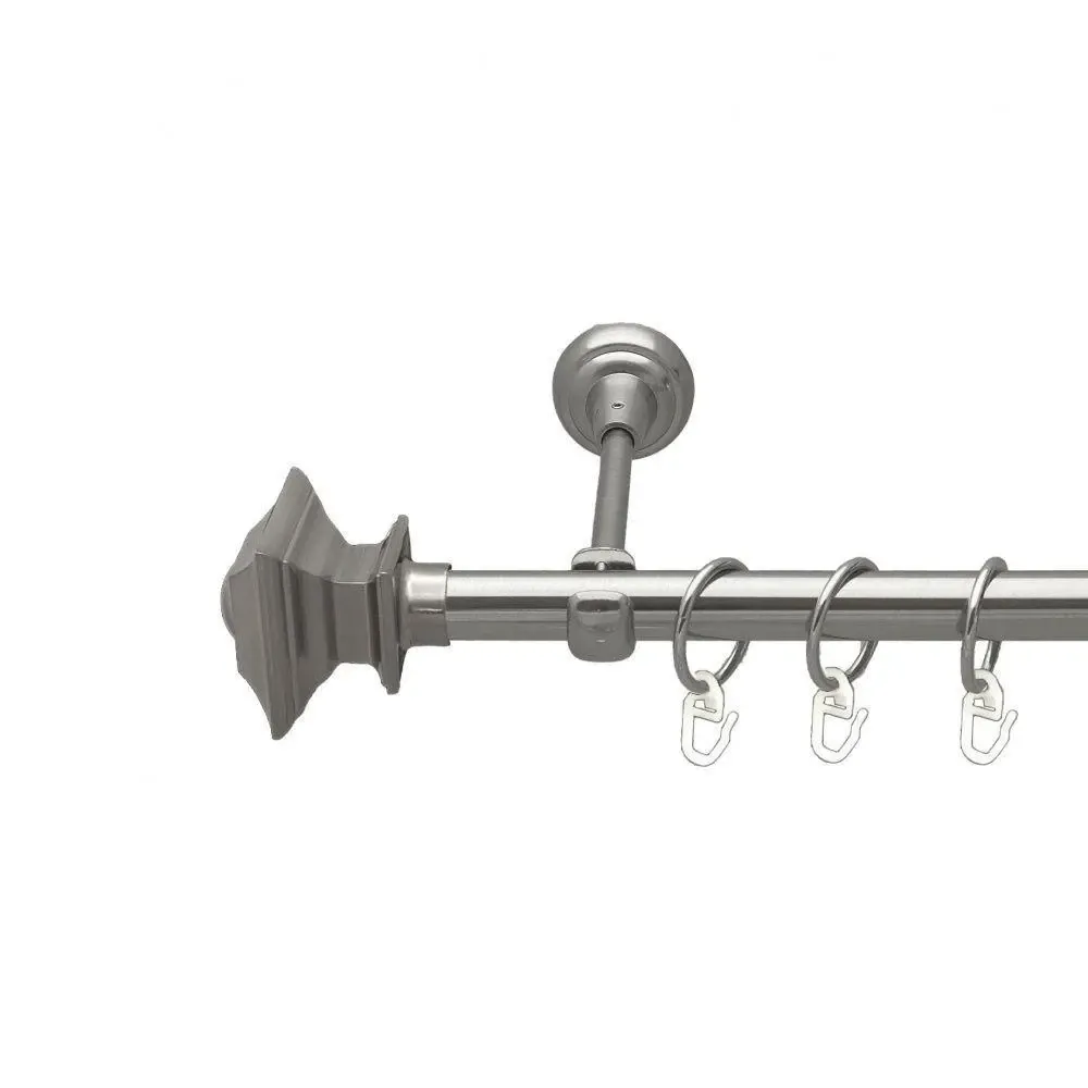 Карниз Orvit Борджеза металевий однорядний відкритий Нержавіюча Сталь 25 мм 300 см (7074834) Львів - фото 1