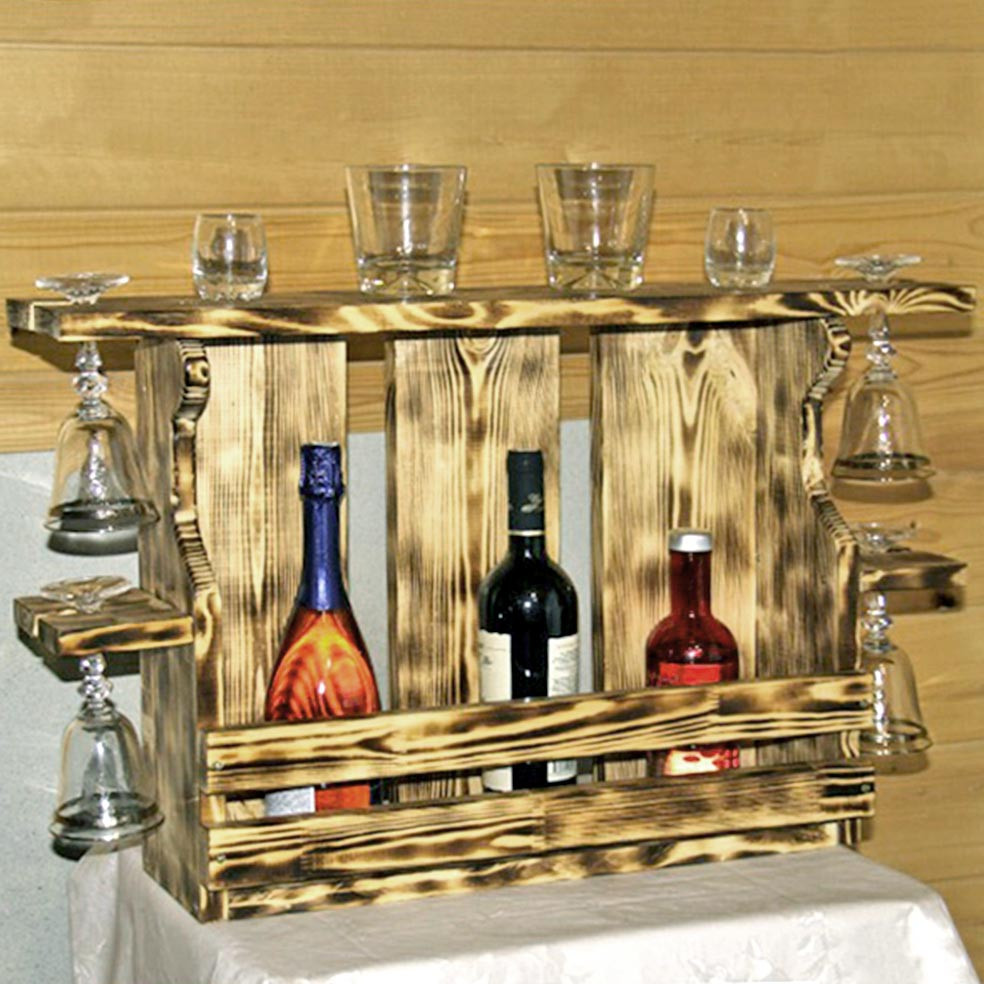 Настінна винна полиця "Сіданука" бенгала Миколаїв - фото 1