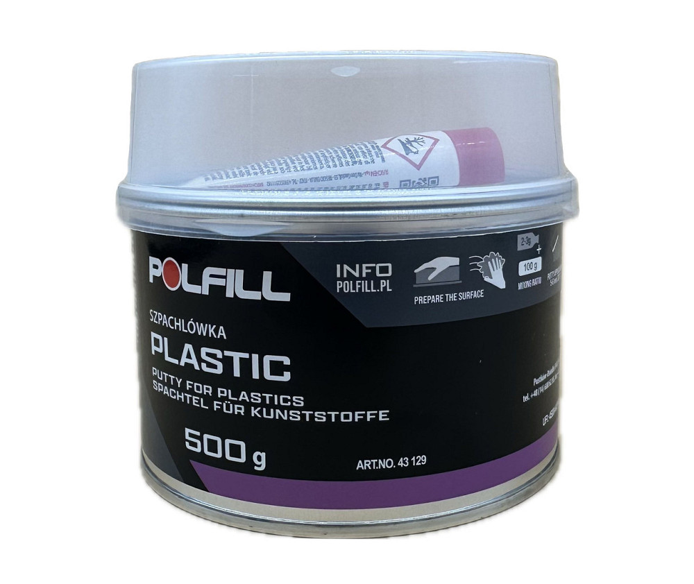 Шпаклівка для пластику + затв. 500г сіра Polfill Київ - фото 1