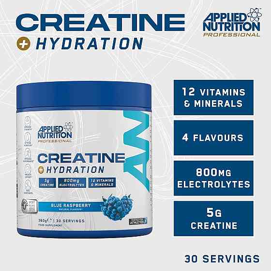 Креатин Applied Nutrition Creatine + Hydration 360 г, Blue Rapberry Луцк