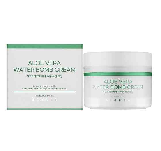 Увлажняющий крем для лица Алоэ Aloe Vera Water Bomb Cream Jigott 150 мл Киев