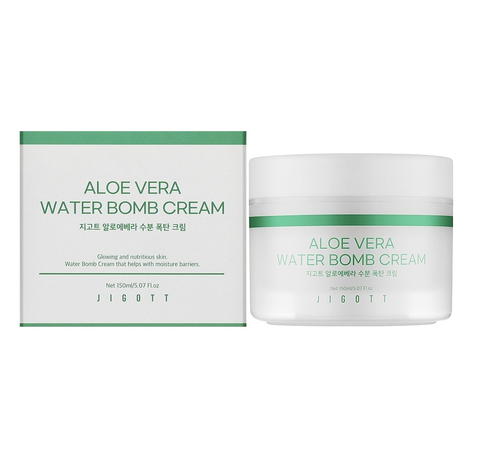 Увлажняющий крем для лица Алоэ Aloe Vera Water Bomb Cream Jigott 150 мл Киев - изображение 2