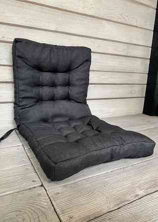 Подушка для стільців (50x120х8 см) подвійна Decorator Sawana колір темно-сірий 84-166 Київ