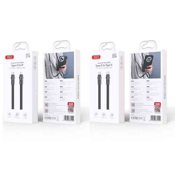 Кабель XO Lanyard Bullet Type-C to Type-C 60W 1,2м чорний Львів