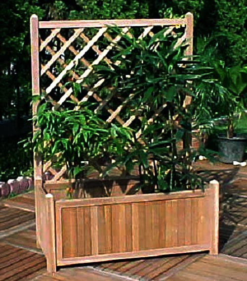 Кашпо со шпалерой 