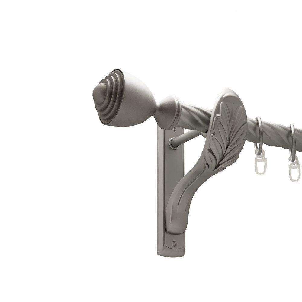 Карниз Orvit Палаціо металевий однорядний ретро скручена труба кільце металеве Сатин 25 мм 160 см (00-00011419) Львів - фото 1