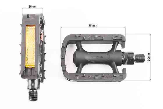 Педалі CHILD 1/2" (95x61x21mm) пластикові, чорні NW-85A Київ