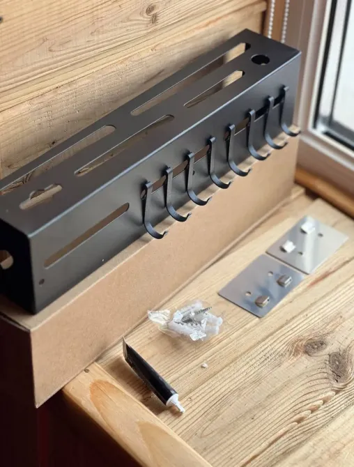 Настенный многофункциональный органайзер для хранения кухонных принадлежностей 30 см Коломия - фото 3