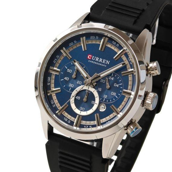 Годинник чоловічий наручний кварцовий Curren Flag Rubber Strap (2 ремінці) Київ - фото 2