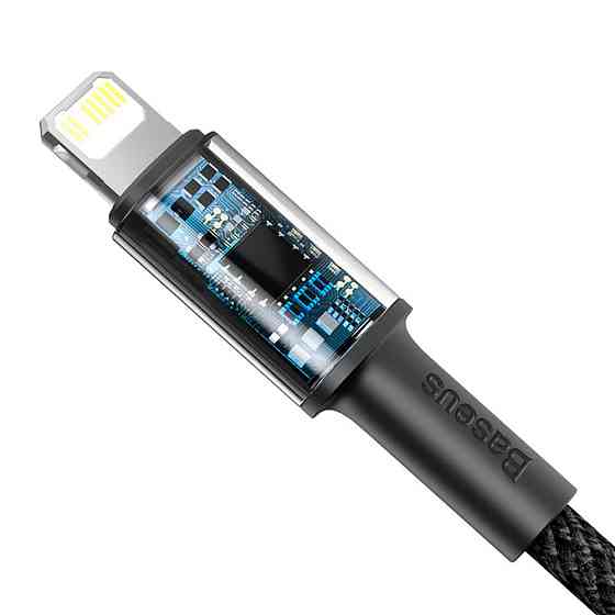 Кабель Baseus High Density Braided Fast Charging Data Cable Type-C to iP PD 20W 1m Black Одесса