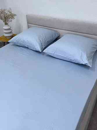 Ecotton Простирадло на резинці Ecotton 90х200 см із сатину (арт. 14-4206 Pearl Blue) світло-бла Коломыя