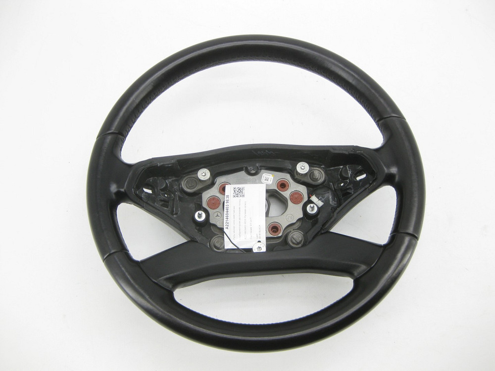 Mercedes-Benz  A2214604403 9E38 Кермо чорна шкіра рестаїл з вібромотором розпізнавання смуги S-class short W221 S-class long V221 Одеса - фото 1