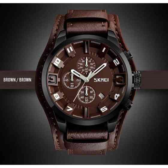 Мужские классические часы Skmei 9165 Brown-Brown Винница