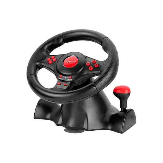 Кермо ігрове XTRIKE ME GP-903 Racing Wheel, чорний Винница