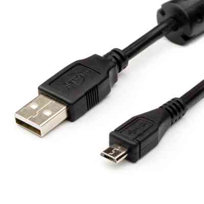 Дата кабель USB 2.0 AM to Micro 5P 0.8m Atcom (9174) Винница