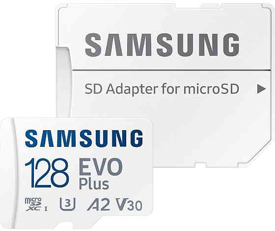 Картка пам'яті MicroSDXC 128 GB UHS-I/U3 Class 10 Samsung Evo Plus R160MB/s + SD-адаптер (MB-MC128SA/EU) ( 128 ГБ ) Харків