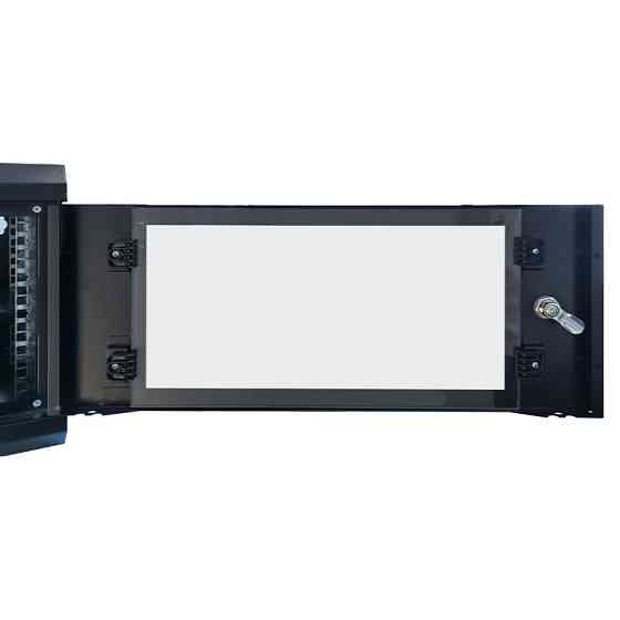 Шафа настінна серверна GEAR 6U 600x600х300 мм чорний із полицею (GWMSN-6U-600-600) Київ