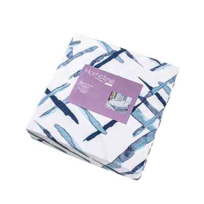 Постельное белье Home Line Фланель (сине-белый) семейный (182768) Винница