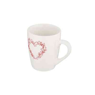 Чашка Ardesto Heart, 320мл, кераміка, білий (AR3467W) Вінниця
