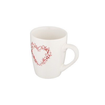 Чашка Ardesto Heart, 320мл, кераміка, білий (AR3467W) Вінниця - фото 4